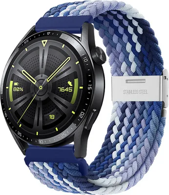 Produktbild von BStrap Elastic Nylon 2 Armband für Garmin Vivoactive 5, blueberry