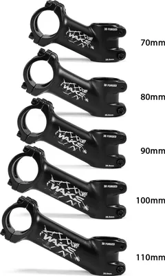 Obrázok produktu pre 25 stupňov bicykel Stem Ultraľahký bicykel Stem Mountain Road Bike Stem pre 31,8 mm riadidlá