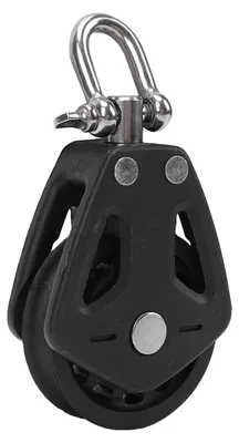 Produktbild von 50 mm einzelner drehbarer Segelblock, Edelstahllager, Nylonrad, Schiffsrolle zur Seilführung