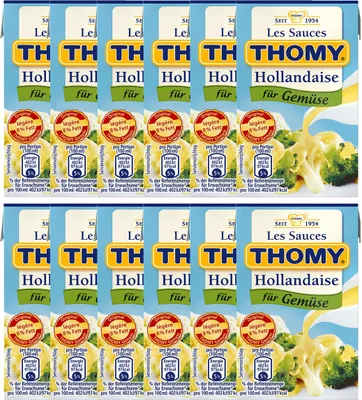 Immagine prodotto di Thomy Les Sauces Hollandaise per verdure a ridotto contenuto di grassi 250ml confezione da 12