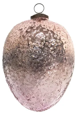 Produktbild von Clayre & Eef Weihnachtskugel Ø 12 cm Rosa Glas