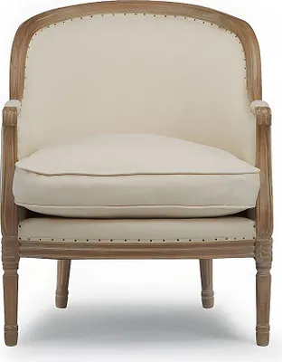 Produktbild von Sessel Barock - Stoff - Beige - ALIENOR
