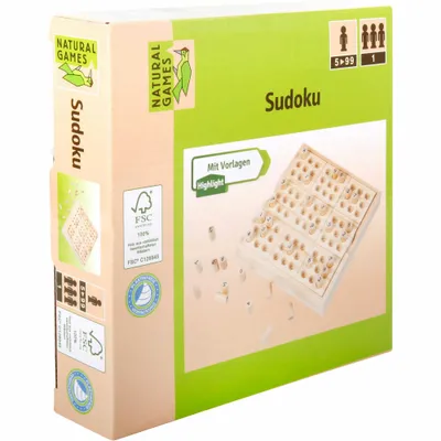 Produktbild von Natural Games Sudoku 14x14x2,5 cm