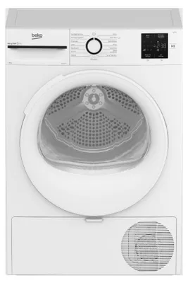 Image de Sèche-linge pompe à chaleur 60cm 9kg blanc - Beko - D14H19301 - b300