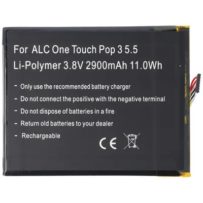 Produktbild von Akku passend für Alcatel One Touch Pop 3 5.5, OT-5025, TLp029A1, CAC2910008C1