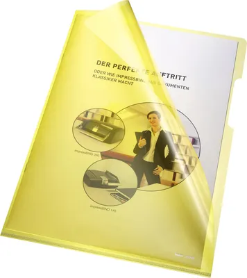 Produktbild von Bene Sichthülle 205000GE DIN A4 HPVC gelb 100 St./Pack.
