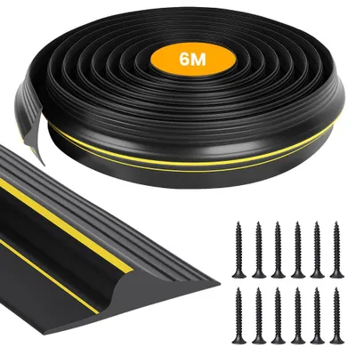 Garagentor-Dichtungsleiste 6 m, 14 mm, mit 24 Schrauben