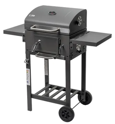 Produktbild von Mr. GARDENER Holzkohlegrill „OTTAWA SP“, BBQ-Grillwagen, mit Deckel, Grillfläche: 42 x 31 cm