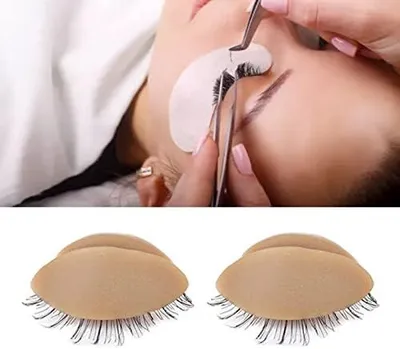 Produktbild von 3 Paar Augenlider für Schaufensterpuppenköpfe mit Wimpern zum Üben der Wimpernverlängerung