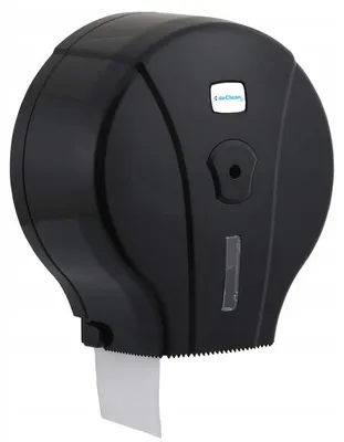 Produktbild von deClean HS080B Toilettenpapierspender Schwarz Wandmontage