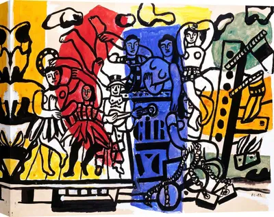 Obrázek produktu pro Obrazy na plátně Fernand Léger – Velká přehlídka, 60 x 40 cm