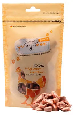 Image de Yummeez Pure Cœurs de poulet 35g