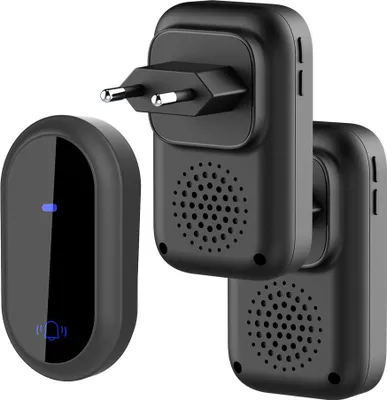 Produktbild von ZELURXX Selbstversorgende Funkklingel IP68 Wasserdicht Ohne Batterie Ohne Kabel 38 Melodien 4 Lautstufen 105dB Stummmodus