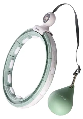 Produktbild von Hhm15 Hula Hop Grün Mit Magnet Und Gewicht + Zähler Hms