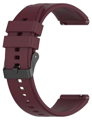 Obrázek produktu pro Techsuit – řemínek Watchband 20 mm (W026) pro Samsung Galaxy Watch 4 / 5 / Active 2, Huawei Watch GT 3 (42 mm) / GT 3 Pro (43 mm) – vínový