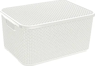 Produktbild von Aufbewahrungsbox Kunststoff DEKO Aufbewahrungskasten Box Kasten mit Deckel BRANQ