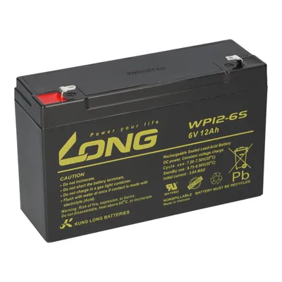 Produktbild von Ersatzakku kompatibel mit Aritech BS111N 6V 12Ah