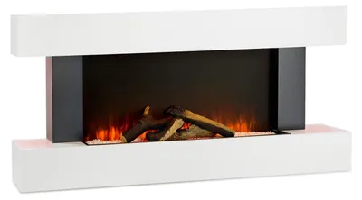 Produktbild von Klarstein Deko Kamin mit LED-Flammen, Elektro Kamin mit Heizung, 2000W Elektrischer Kamin, Sparsamer Kamin Elektrisch, Wandkamin mit Fernbedienung & Timer, Elektrische Kamine mit MDF-Gehäuse