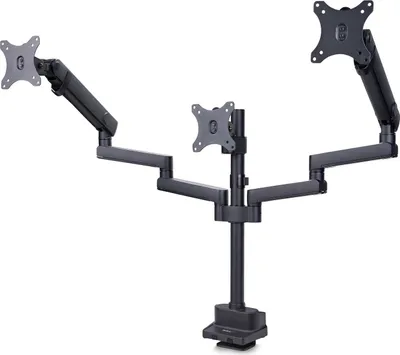 Produktbild von StarTech.com Monitortischhalterung für 3 Monitore 27 Zoll, VESA 75x75/100x100 Höhenverstellbare Monitorhalterung, Klemm/Tüllen Montage Gasdruckfeder Monitorarm