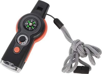 Produktbild von 7-in-1 Notfallpfeife - Survivalpfeife mit Multitool - Geeignet für Abenteuer
