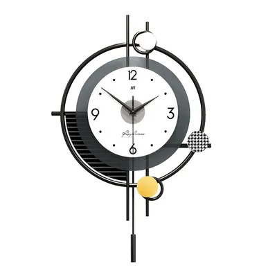 Produktbild von Moderne Minimalist Wanduhr, Lautlos ohne Ticks Nordischer Stil Dekorative Wanduhr, 3 Schicht Zifferblatt für Wohnzimmer Schlafzimmer Büro Küche