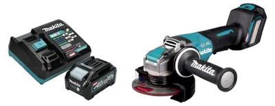 Produktbild von Makita GA 044 GM101 Akku Winkelschleifer 40 V max. 125 mm X-LOCK Brushless + 1x Akku 4,0 Ah + Ladegerät
