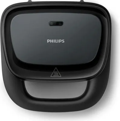 Obrázok produktu pre Croque-Monsieur Maker Philips séria 3000, 750 W, nepriľnavý povrch, čierna farba, HD2331/90