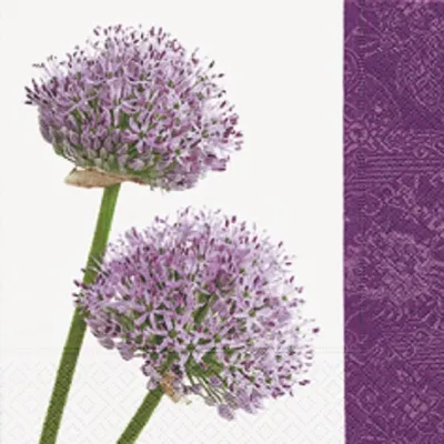 Produktbild von 20 LUNCH SERVIETTEN 33x33cm lila violett/ALLIUM
