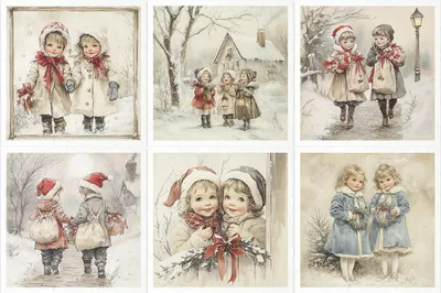 Produktbild von Reispapier-Set 14,8×14,8 cm – RSM200 – Schneelandschaft mit Hügeln – ITD Collection