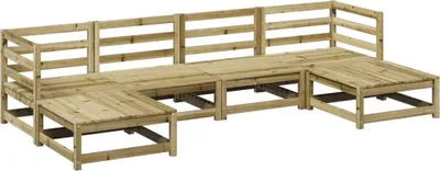 Produktbild von vidaXL 6-tlg. Garten-Sofagarnitur Kiefernholz Imprägniert