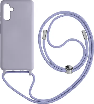 Image de Samsung Galaxy A54 5G Housse de protection avec chaîne en nylon de 80 cm - Violet clair