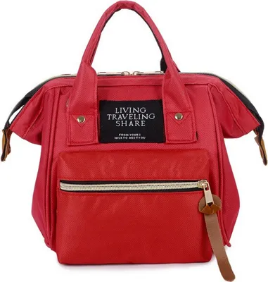 Produktbild von 3in1 Damen Schultertasche Handtasche Rucksack in Rot, Frauen Tasche, Multifunktionstasche