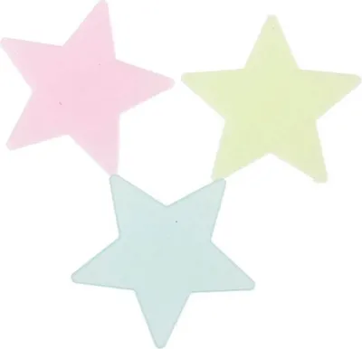 Produktbild von 100 Stück wunderschöne, nachtleuchtende, fluoreszierende Sterne, Aufkleber, Heimdekoration, Wandaufkleber für Kinderzimmer