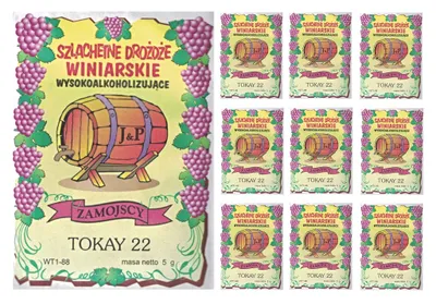 Produktbild von HUGBERT Weinhefe, TOKAY 22 für Weißweine, 100% natürlisches Produkt, Hefe, 10 Stück
