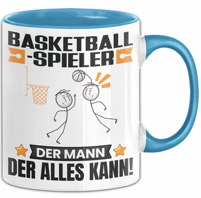 Produktbild von Basketballspieler Tasse Geschenk für Basketballspieler Der Mann Der Alles Kann Geschenkidee zum Geburtstag (Blau)