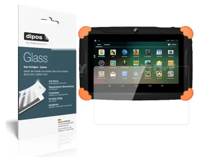 Produktbild von 2x Schutzfolie für XGODY T703 7 Zoll - Anti-Shock 9H Folie dipos Glass Kunststoffglas