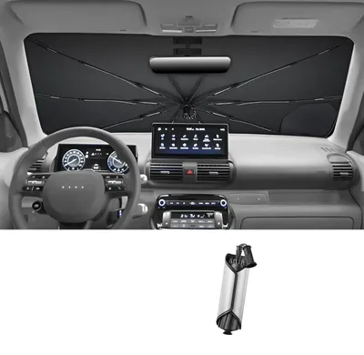 Produktbild von Sonnenschutz für Auto-Windschutzscheibe – für Hyundai Inster EV 2025 2026 – Faltbar – UV-Schutz