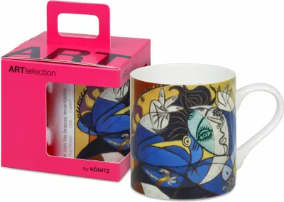 Immagine prodotto di Könitz Becher Mujer con los brazos levantados - Picasso, in Geschenkbox, Bone China, Bunt, 400 ml, 11 5 004 2839