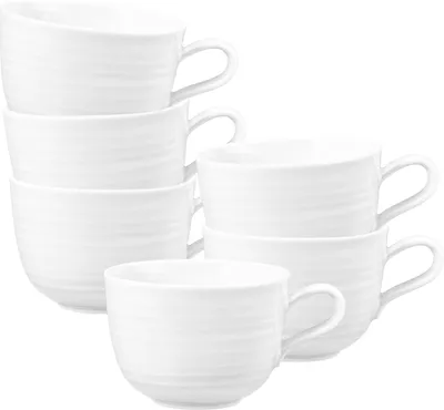 Produktbild von Seltmann Weiden Terra Milchkaffeetasse 400 ml weiß 6er Set