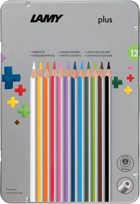 Produktbild von LAMY Dreikant-Buntstifte plus 12er Metalletui