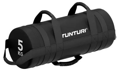 Produktbild von Tunturi Platinum Strength Bag – 5 kg – Sandbag – Schwarz – Inkl. er Fitness-App