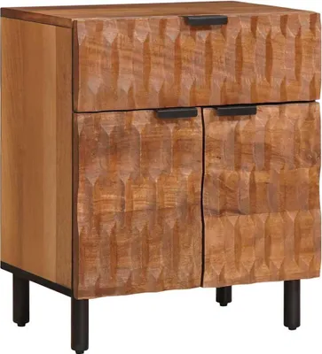 Productafbeelding van Nachtkastje met lade Bruin 50 x 33 x 60 cm Massief Mango Hout