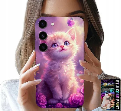Immagine prodotto di Custodia Per Samsung Galaxy S23 - Simpatico Gattino, Gatto, Disegni Con Animali
