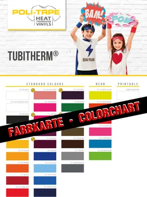 Produktbild von POLI-TAPE TUBITHERM - Farbkarte / Farbmuster
