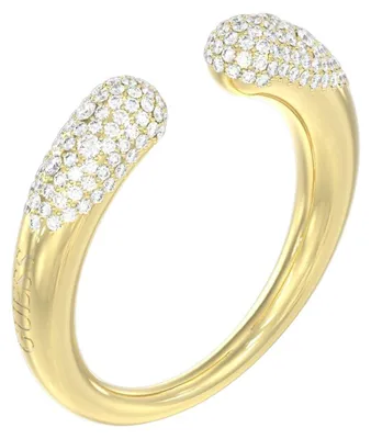 Produktbild von Guess JUBR06256JWYG52 Damen Ring Edelstahl Gold weiß 52 (16.6)