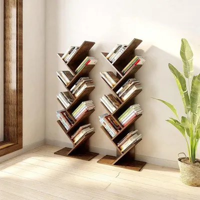 Produktbild von Famanu Stehregal mit einzigartigem Design - 25 x 51 x 141 cm