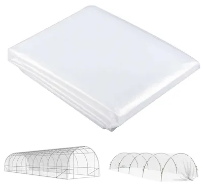 Produktbild von Kasfolie, wasserdichte Gartenfolie, transparent - 6 x 10 Meter - mit UV-Schutz und Schneeresistenz