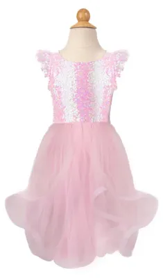 Produktbild von Paillettenkleid pink mit Twirl-Rock, Größe 92/104, für Mädchen 2-4 J.