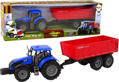 Image de Remorque pour tracteur, jouet agricole, véhicule de ferme pour la récolte, taille : UNIVERSELLE