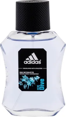 Obrázok produktu pre Adidas Ice Dive, Muži, 50 ml, Geranium, Pačuli, Santalové drevo, Jantár, Tonka, Vanilka, Bergamot, Grapefruit, Levanduľa, Sprej